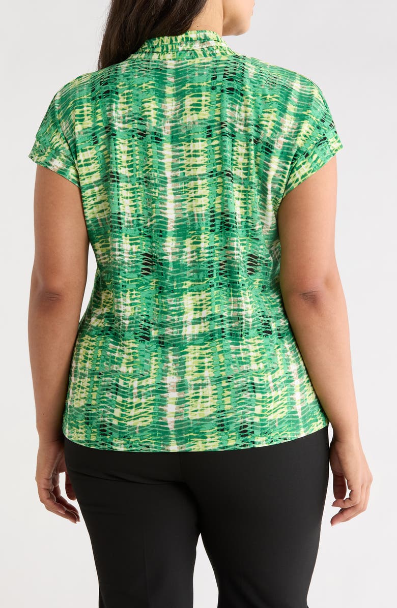 KASPER Printed Dolman Sleeve Top, Alternate, color, Lush Green Multi