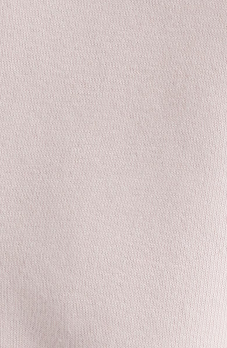 LoveShackFancy Rylan Faux Pearl Embellished Bow Sweatshirt, Alternate, color, Wistful Pink