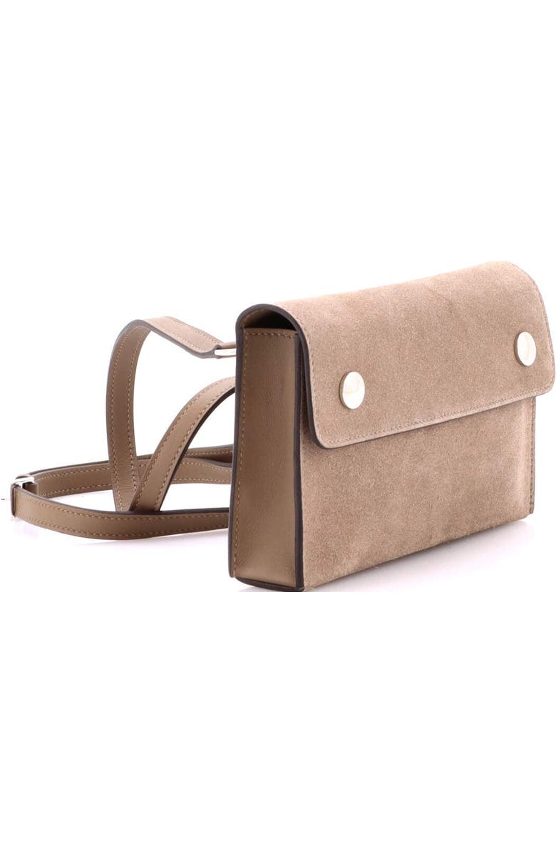 Pre-Owned Hermes Hermesnap Wallet Bag Grizzly and Swift, Alternate, color, Etoupe