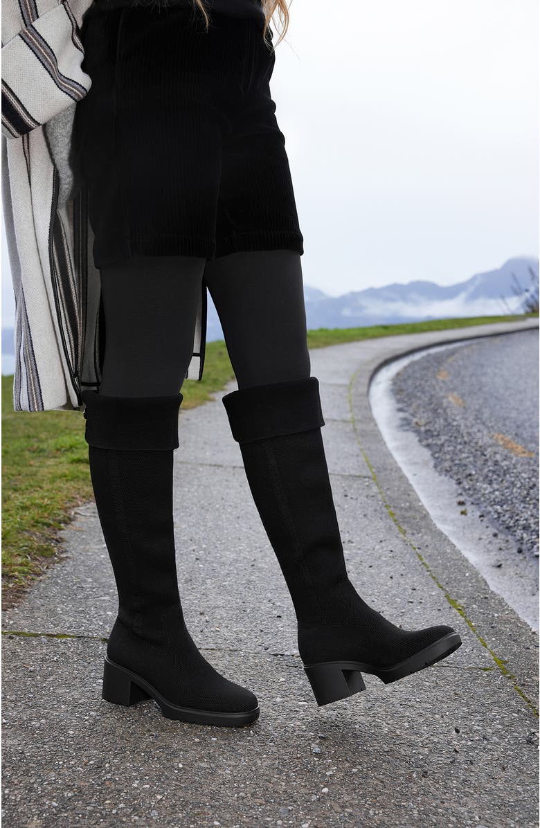 VIVAIA Fold-Over Square-Toe Knee-High Boots, Alternate, color,