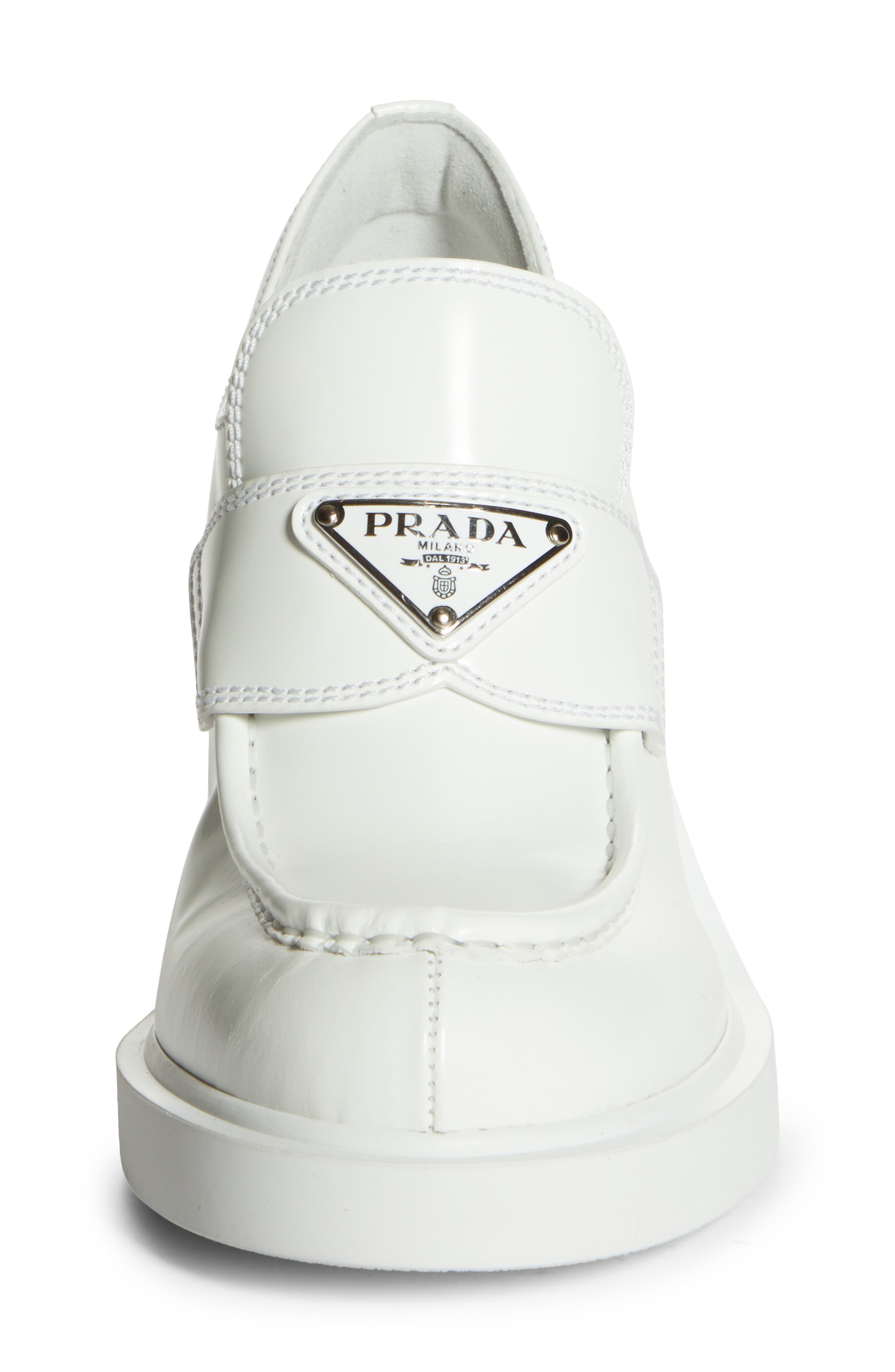 Chocolate Platform Loafer, Alternate, color, BIANCO
