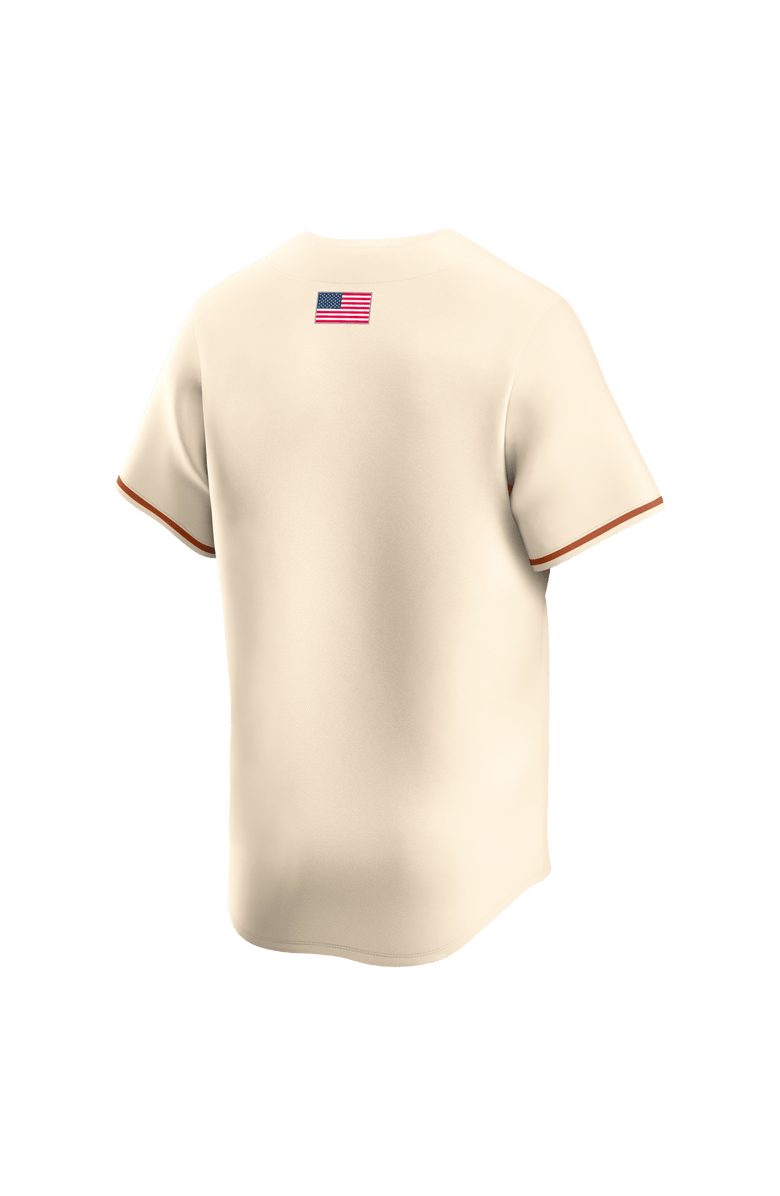 Nike Men's Nike Cream Texas Longhorns Alternate Limited Baseball Jersey, Alternate, color, Cream