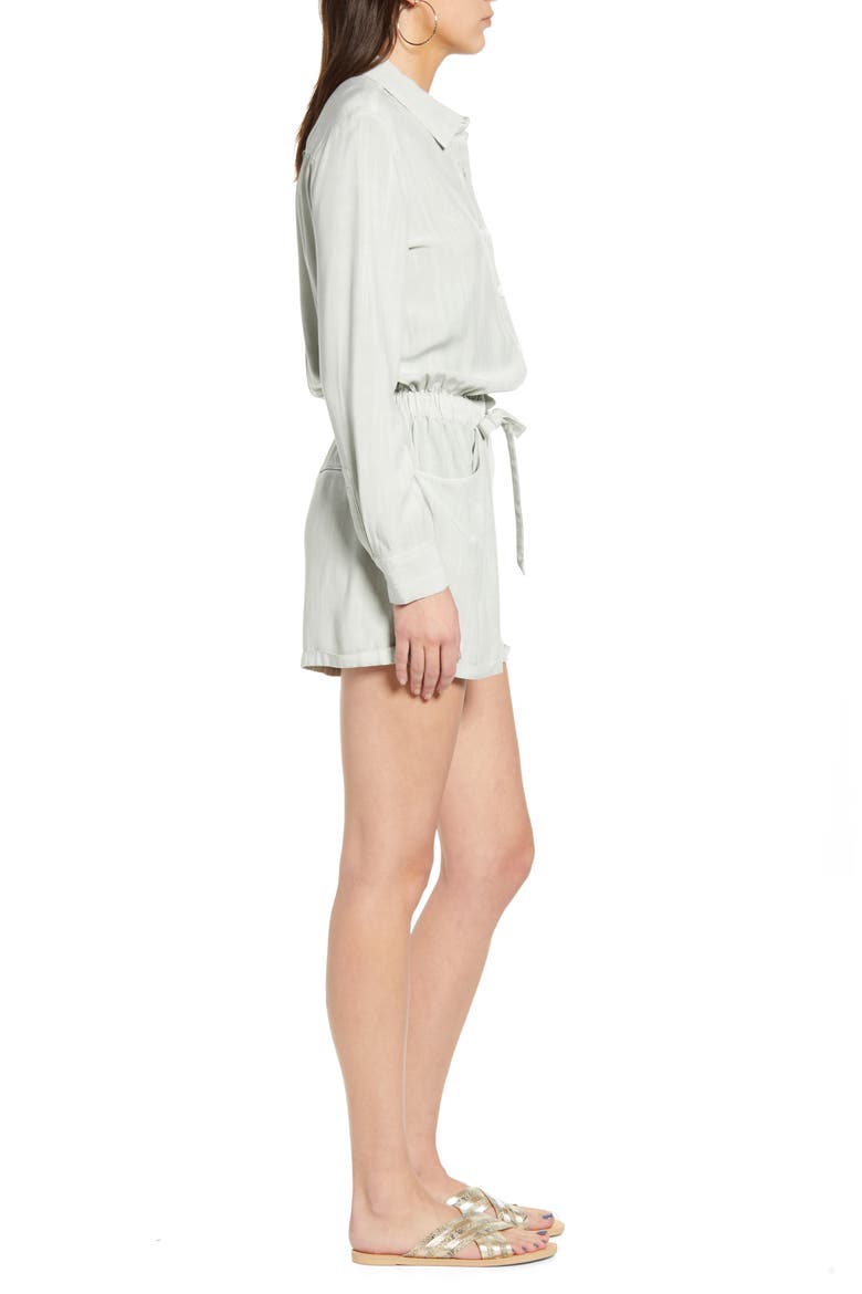 Kennedy Long Sleeve Romper, Alternate, color, MINT