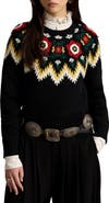 Polo Ralph Lauren Crocheted Floral Wool & Cotton Sweater