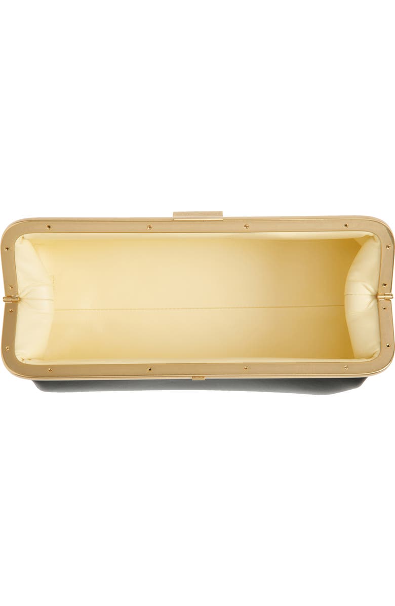 Proenza Schouler Armory Leather Clutch, Alternate, color, Black