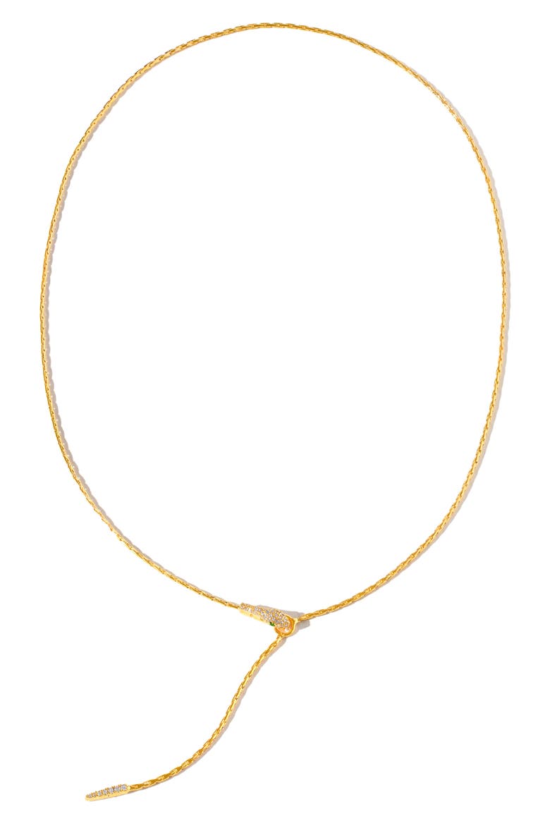 Viper Y-Necklace, Main, color, GOLD