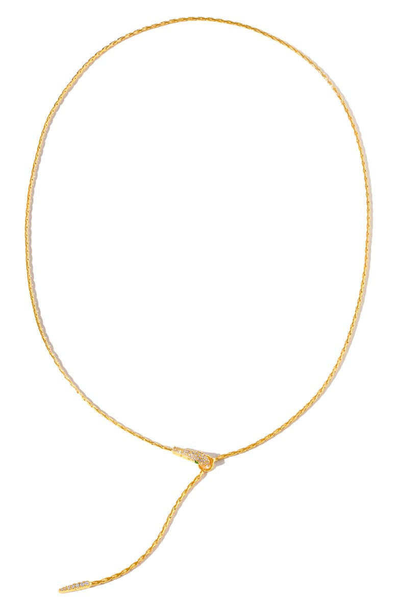 Girls Crew Viper Y-Necklace, Main, color, Gold
