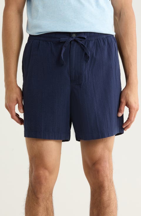 Cotton Seersucker Shorts