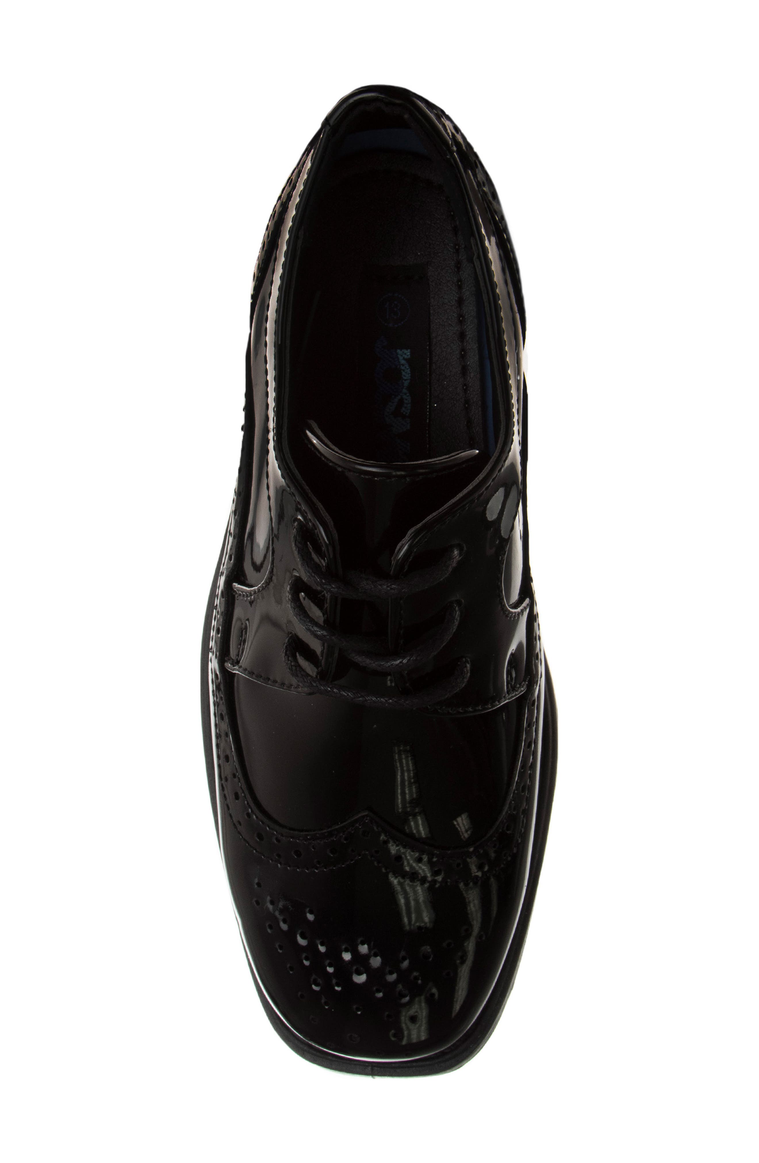 JOSMO Kids' Wingtip Derby, Alternate, color, Black Patent