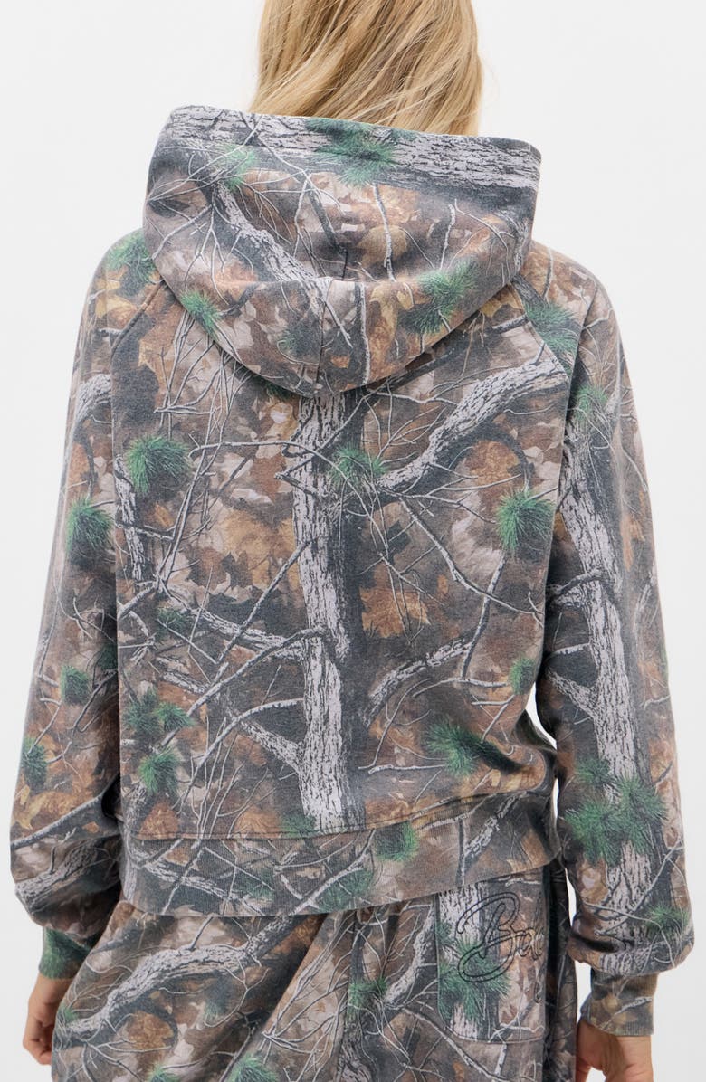 BDG Urban Outfitters Oversize Camouflage Hoodie, Alternate, color, Brown