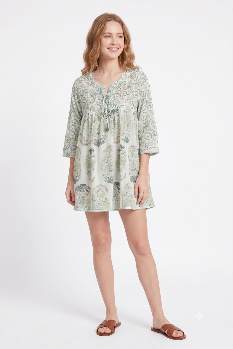 Seychelles Short Tunic, Alternate, color, Green Blumenau