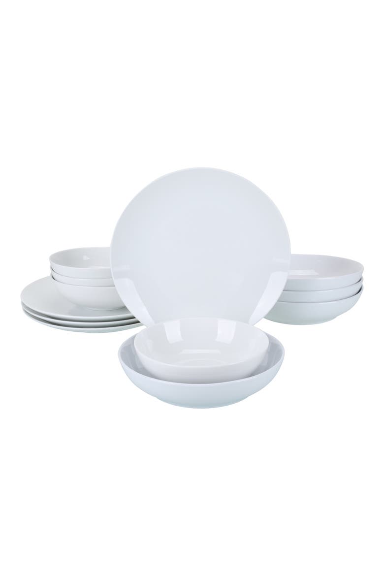 12-Piece Coupe Bowl Set, Main, color, WHITE