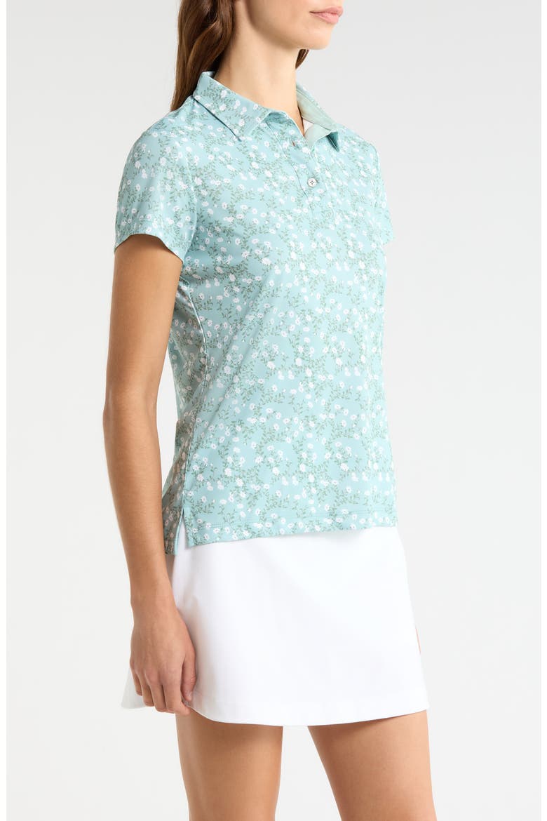 Georgia Print Golf Polo, Alternate, color, SURF