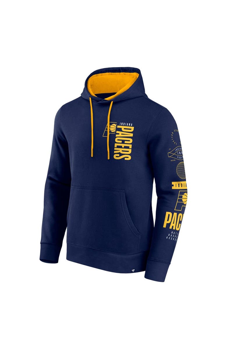 FANATICS Men's Fanatics Navy Indiana Pacers Game Time Crossover Pullover Hoodie, Alternate, color, Navy