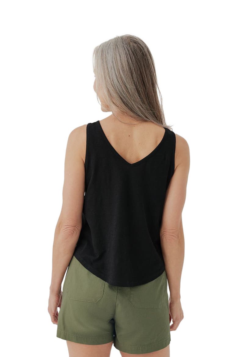Organic Featherweight Slub Reversible Tank, Alternate, color, Black