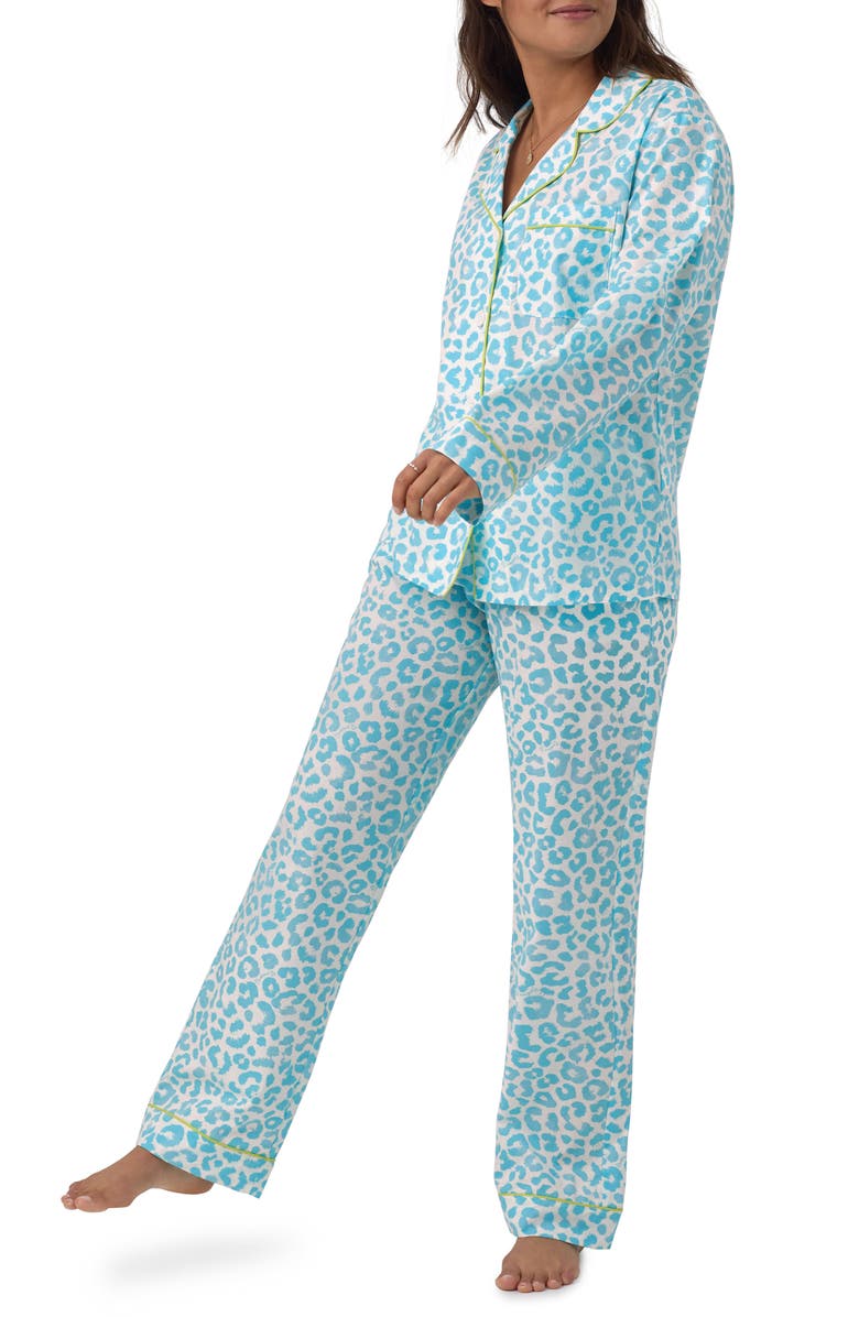 BedHead Pajamas Leopard Print Long Sleeve Pajamas, Alternate, color, 