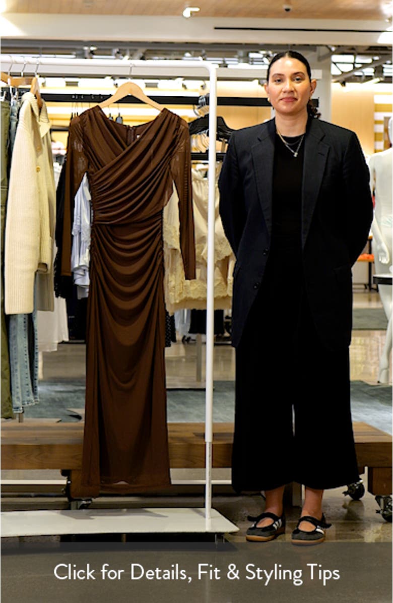 Honor Long Sleeve Mesh Dress, sales video thumbnail