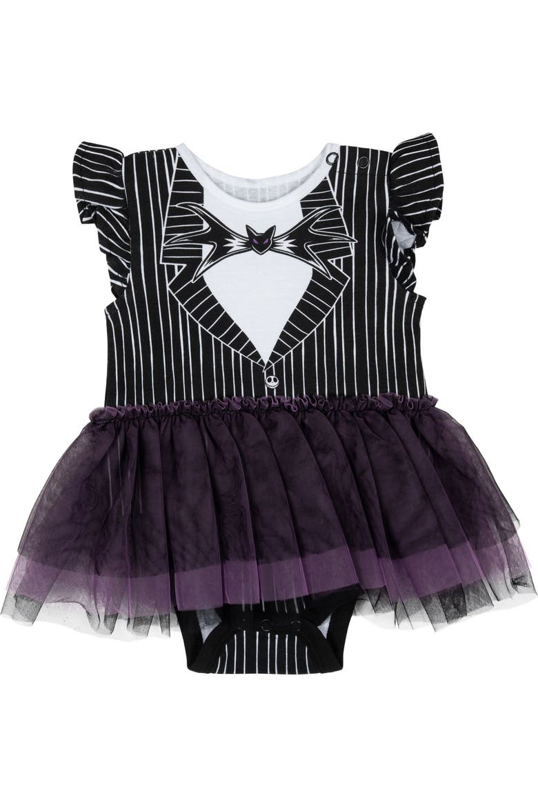 Nightmare Before Christmas Dress and Headband Set, Alternate, color, Jack Black Pinstripe