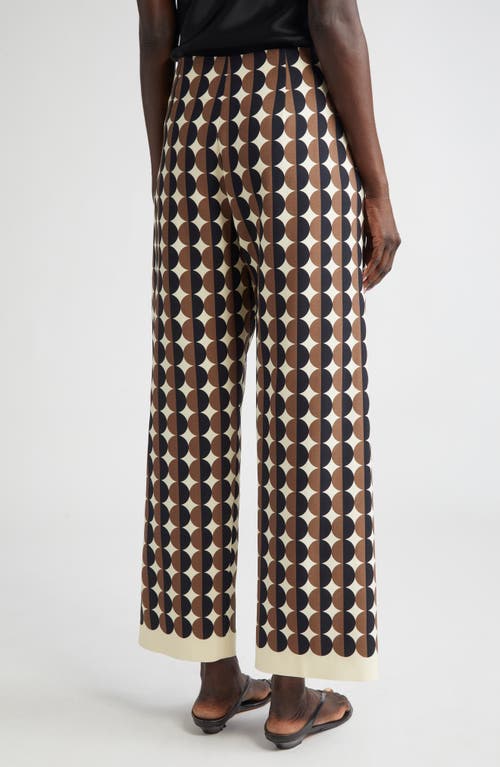 Oscar De La Renta Geo Print Straight Leg Pants