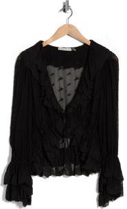 Alice + Olivia Tenney Embroidered Top