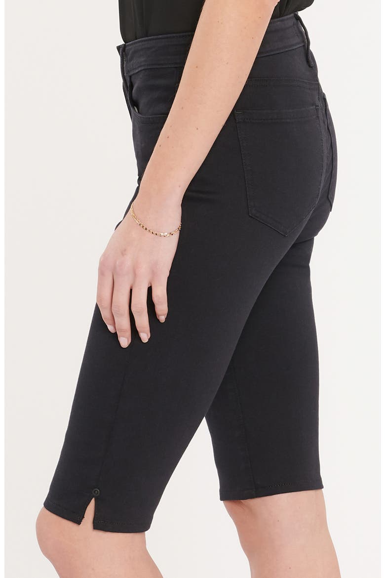Denim Bermuda Shorts, Alternate, color, BLACK