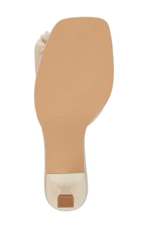 Beach By Matisse Penelope Kitten Heel Slide Sandal In Natural Linen