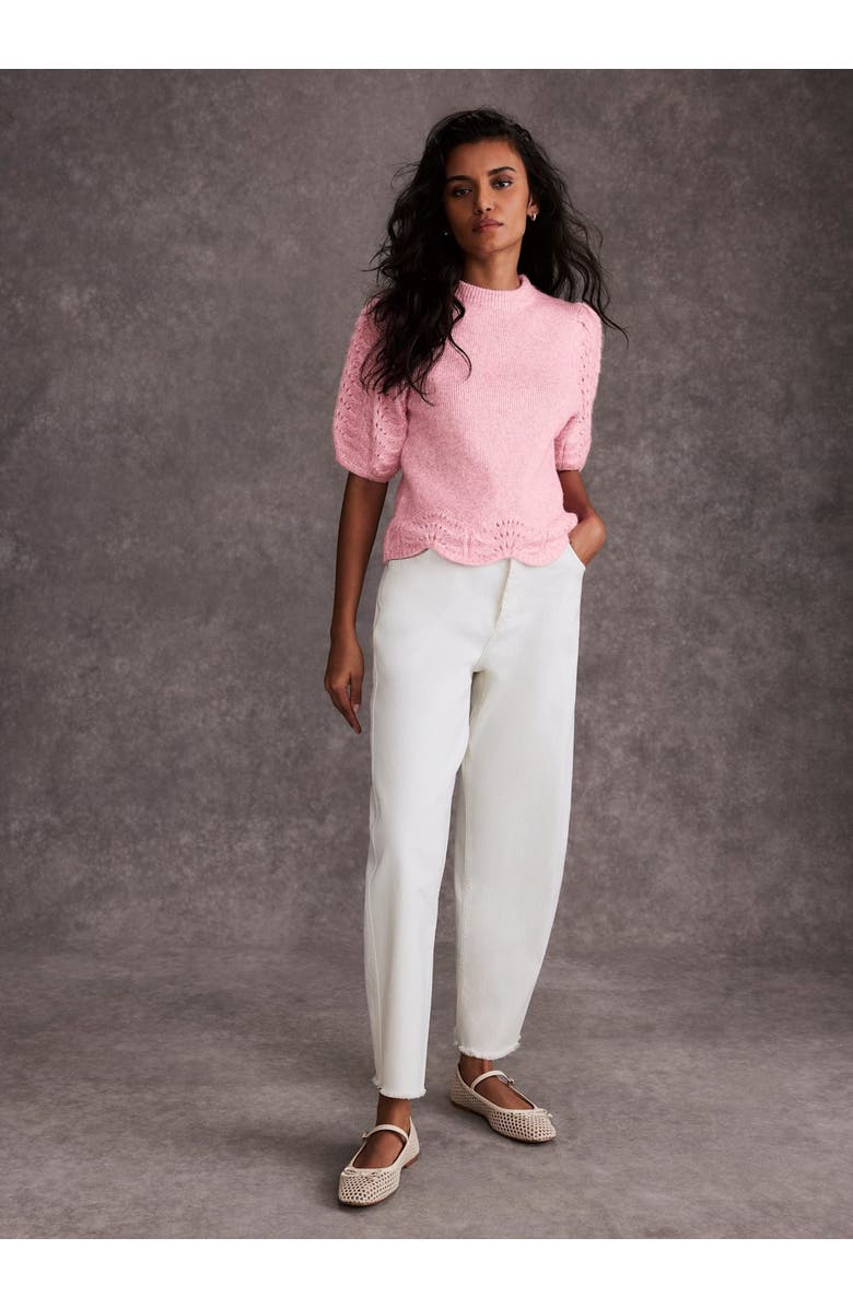 MINT VELVET Stitch Sleeve Knit Top, Alternate, color,