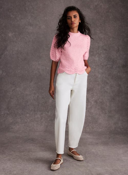 MINT VELVET MINT VELVET STITCH SLEEVE KNIT TOP