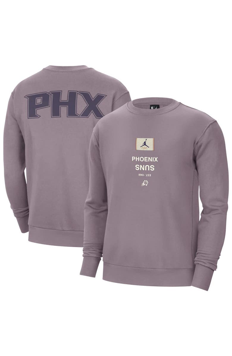Jordan Brand Men's Jordan Brand Purple Phoenix Suns Courtside Statement Edition Heavyweight Pullover Sweatshirt, Main, color, Purple