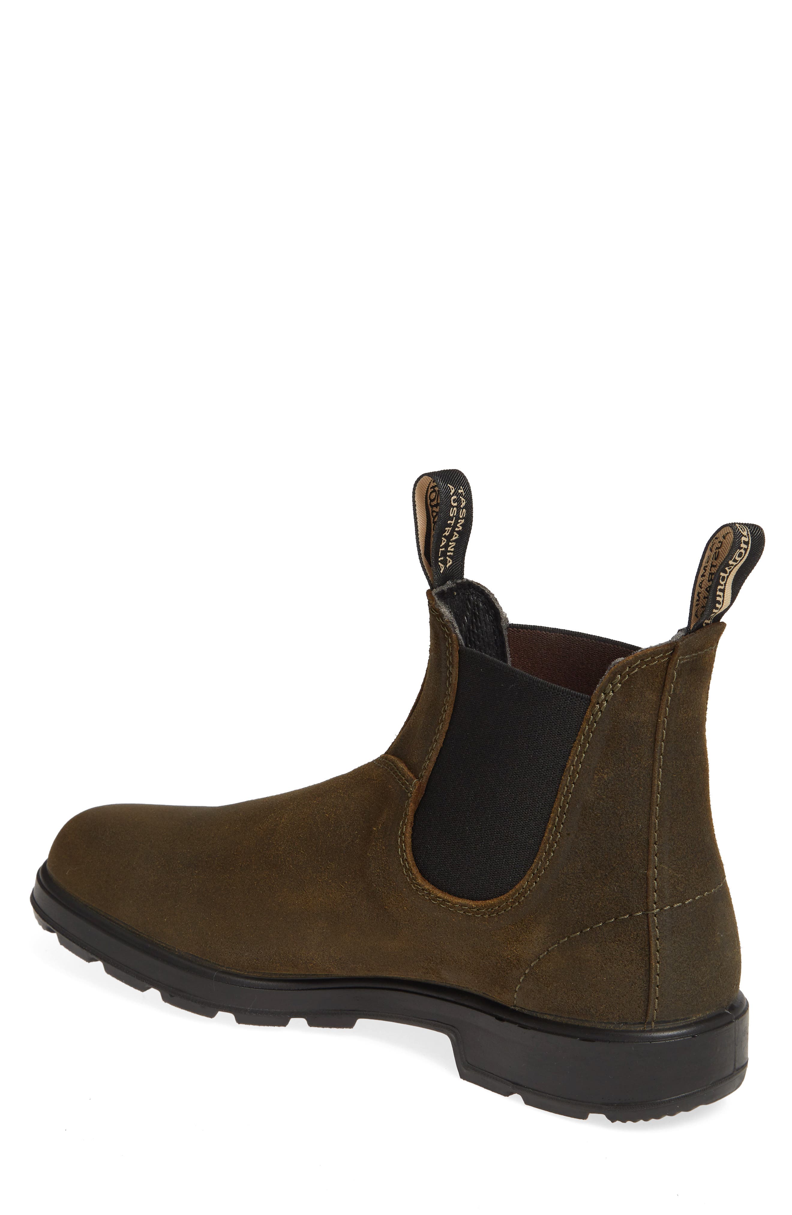 Gender Inclusive Blundstone Original Series Chelsea Boot, Alternate, color, DARK OLIVE