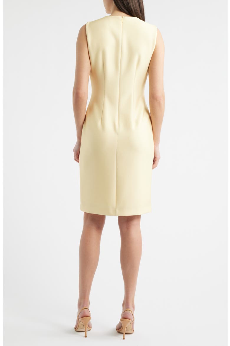 Floral Print Sleeveless Scuba Sheath Dress, Alternate, color, DAFFODIL MULTI