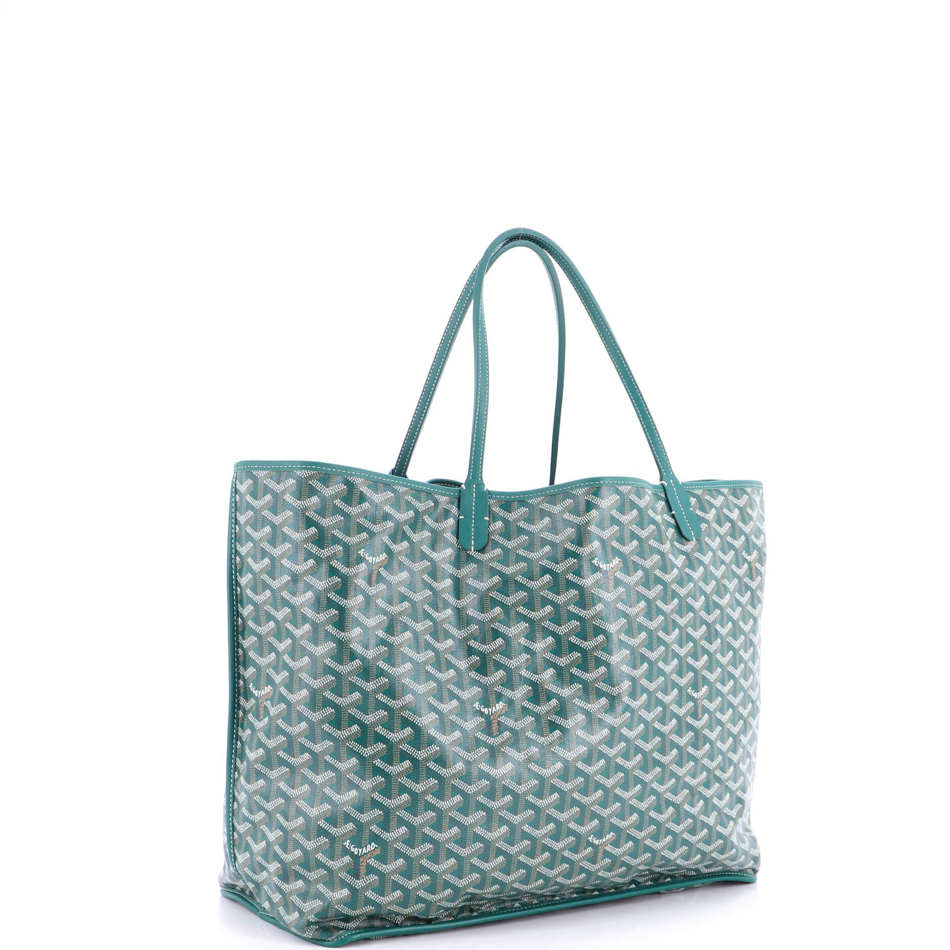 Pre-Owned Goyard Anjou Reversible Tote Coated Canvas GM, Alternate, color, Green