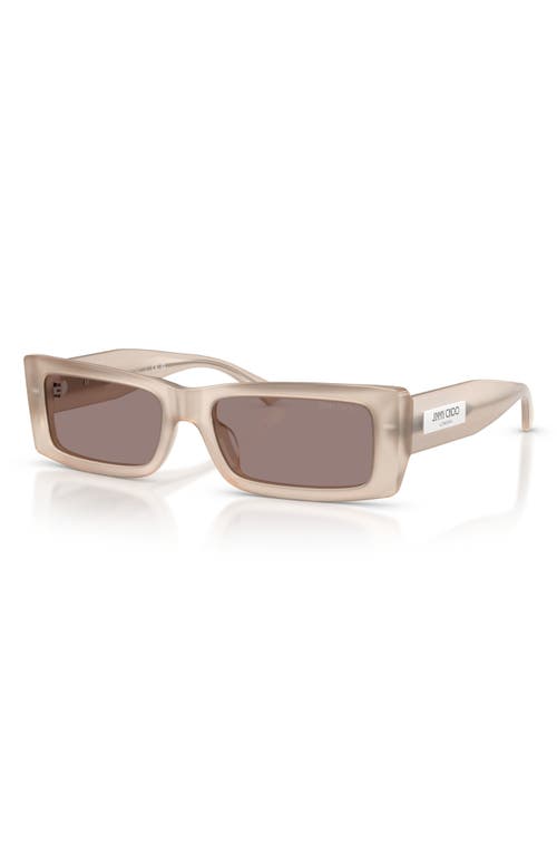 Jimmy Choo Lennon 54mm Polarized Rectangular Sunglasses