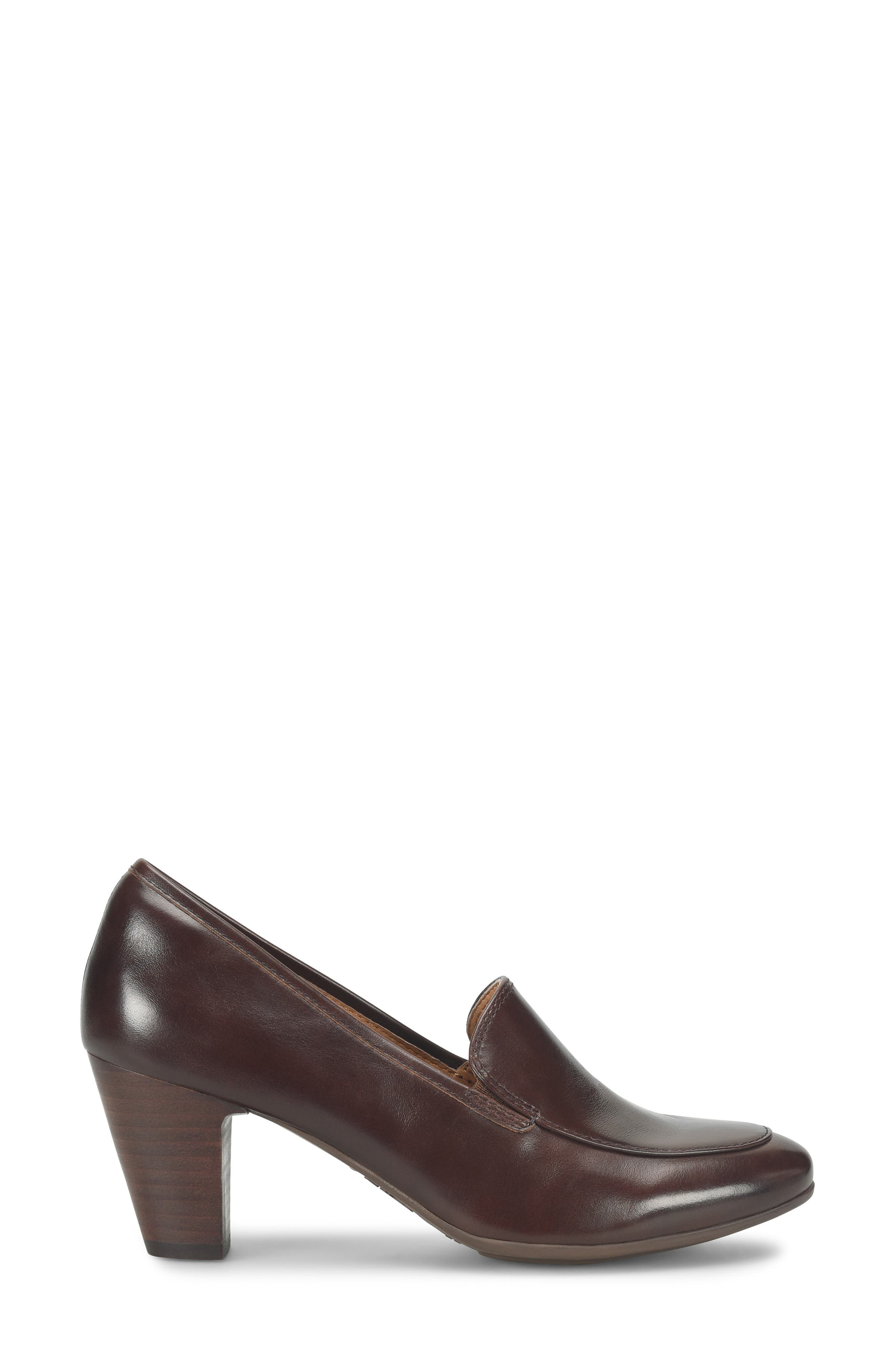 Söfft Lucinda Water Resistant Loafer Pump, Alternate, color, Chocolate