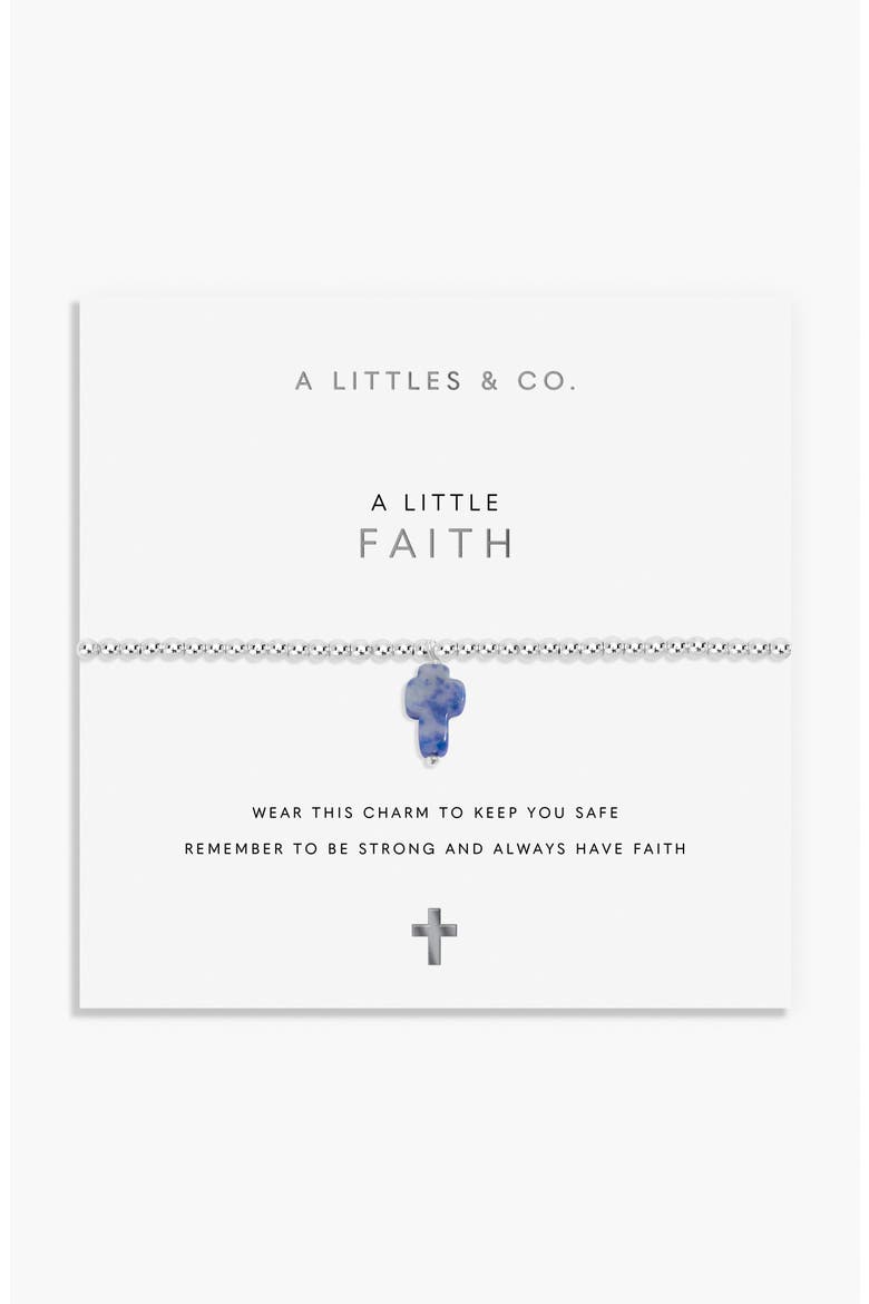 A Little 'Faith' Bracelet, Main, color, Silver Plated