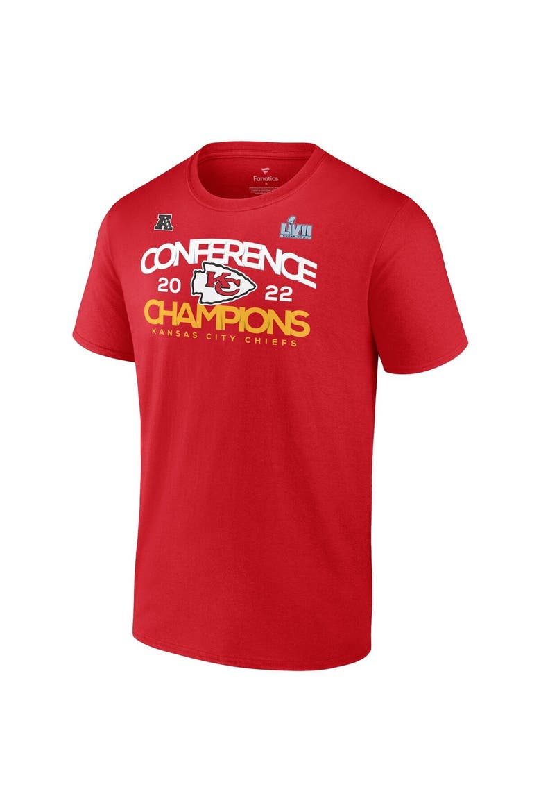 Men's Fanatics Branded Red Kansas City Chiefs 2022 AFC Champions Shadow Cast T-Shirt, Alternate, color, Red