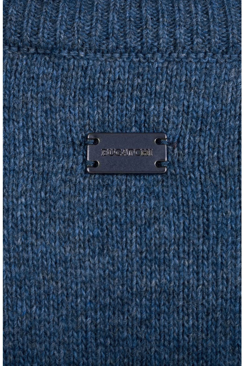 Wool Blend Full Zip Sweater Jacket, Alternate, color, MARINE BLUE