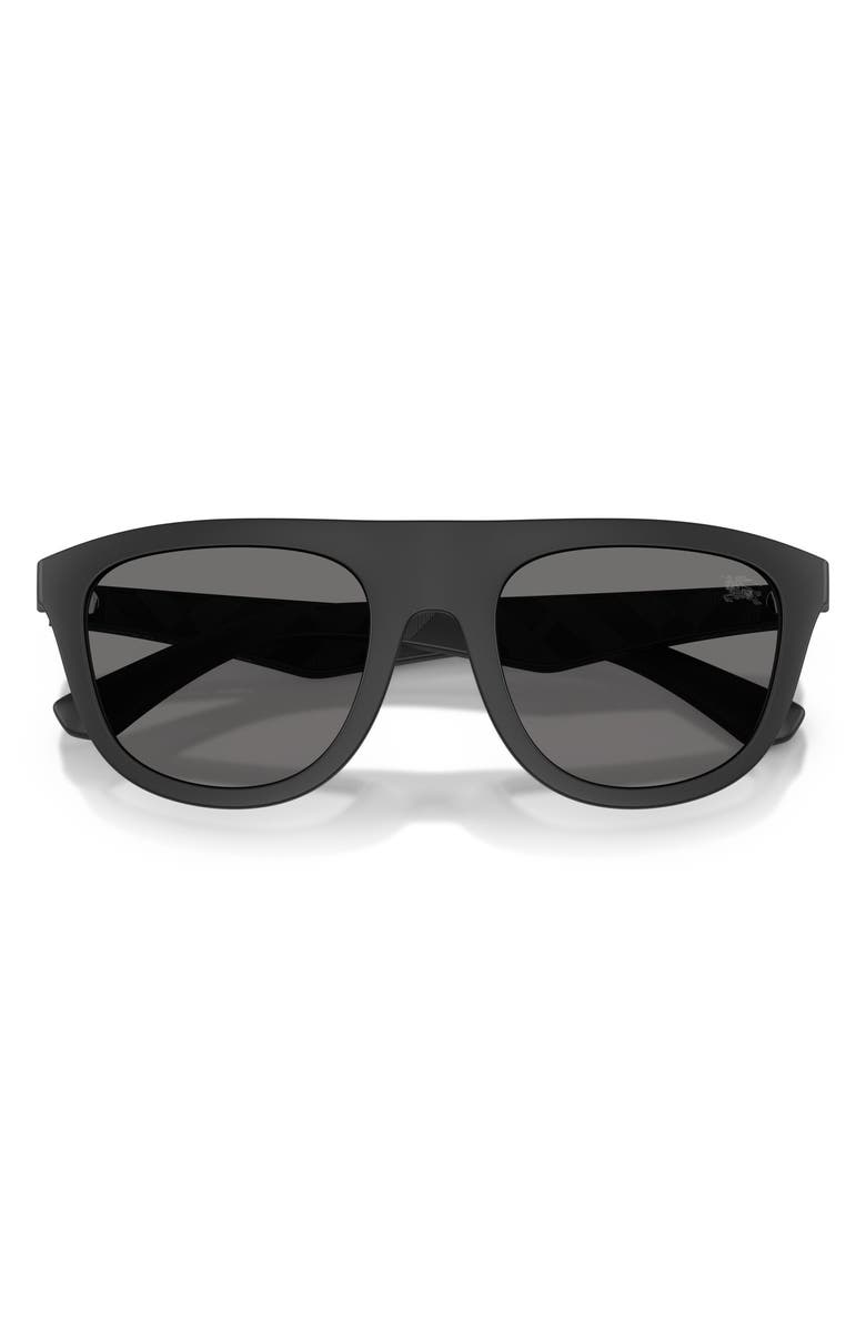 Burberry 55mm Square Sunglasses, Alternate, color, Matte Black