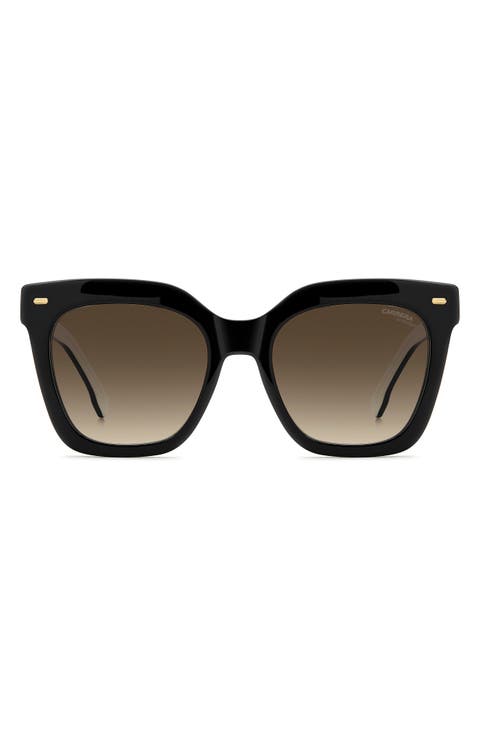 52mm Gradient Rectangular Sunglasses