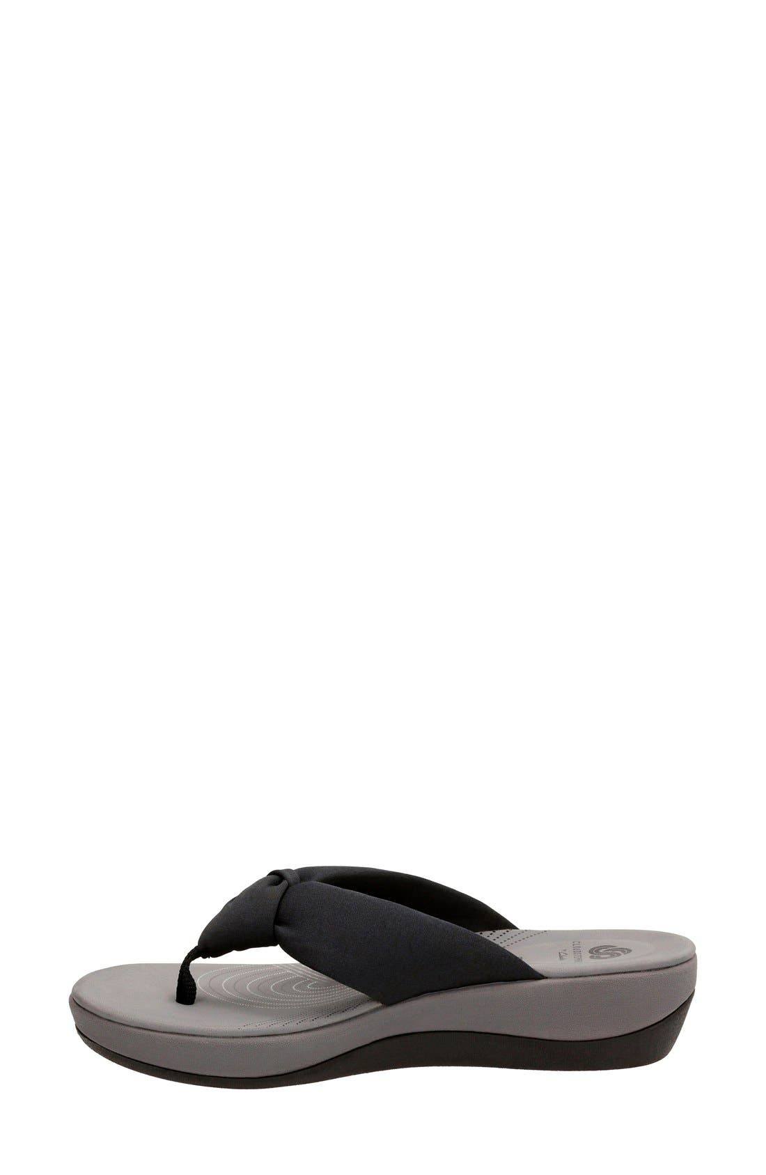 Arla Glison Flip Flop, Alternate, color, BLACK FABRIC