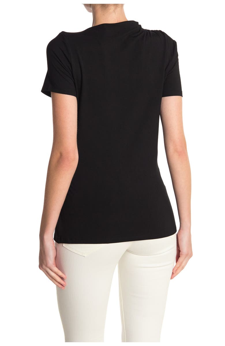 Elie Tahari Corinna Funnel Collar T-Shirt, Main, color,