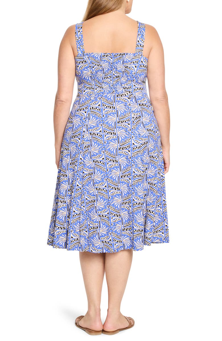 NIC+ZOE Dana Ocean Jewel Jersey Dress, Alternate, color, Blue Multi