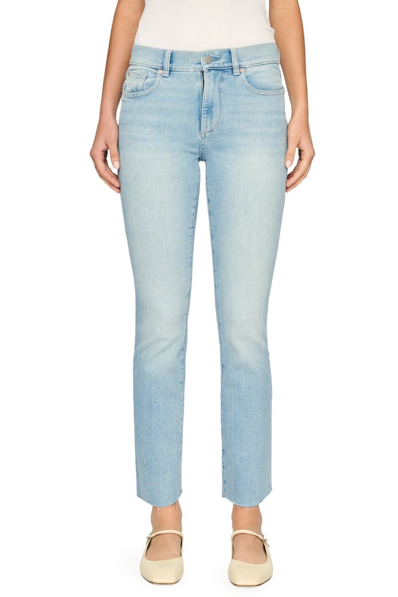 Mara Straight Leg Ankle Jeans, Main, color, FOUNTAIN PERFORMANCE