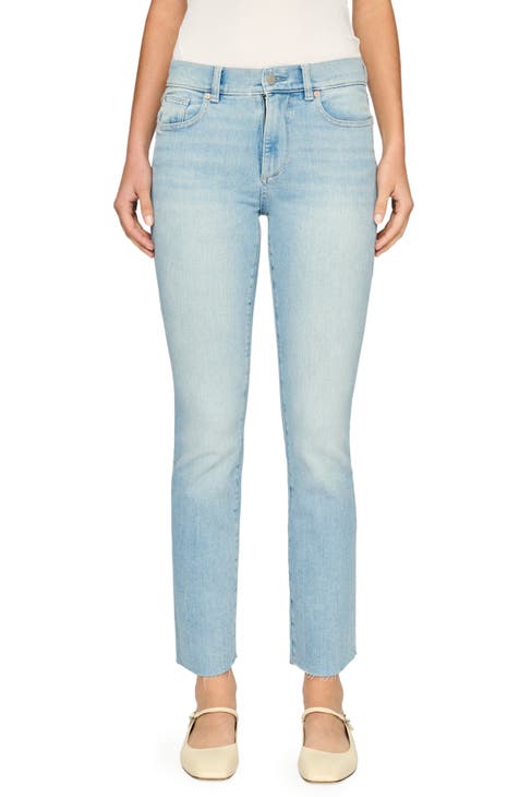 Mara Straight Leg Ankle Jeans (Fountain)