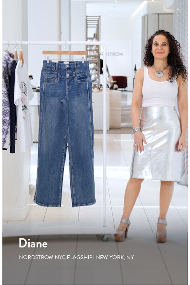 Double Waistband Wide Leg Jeans video