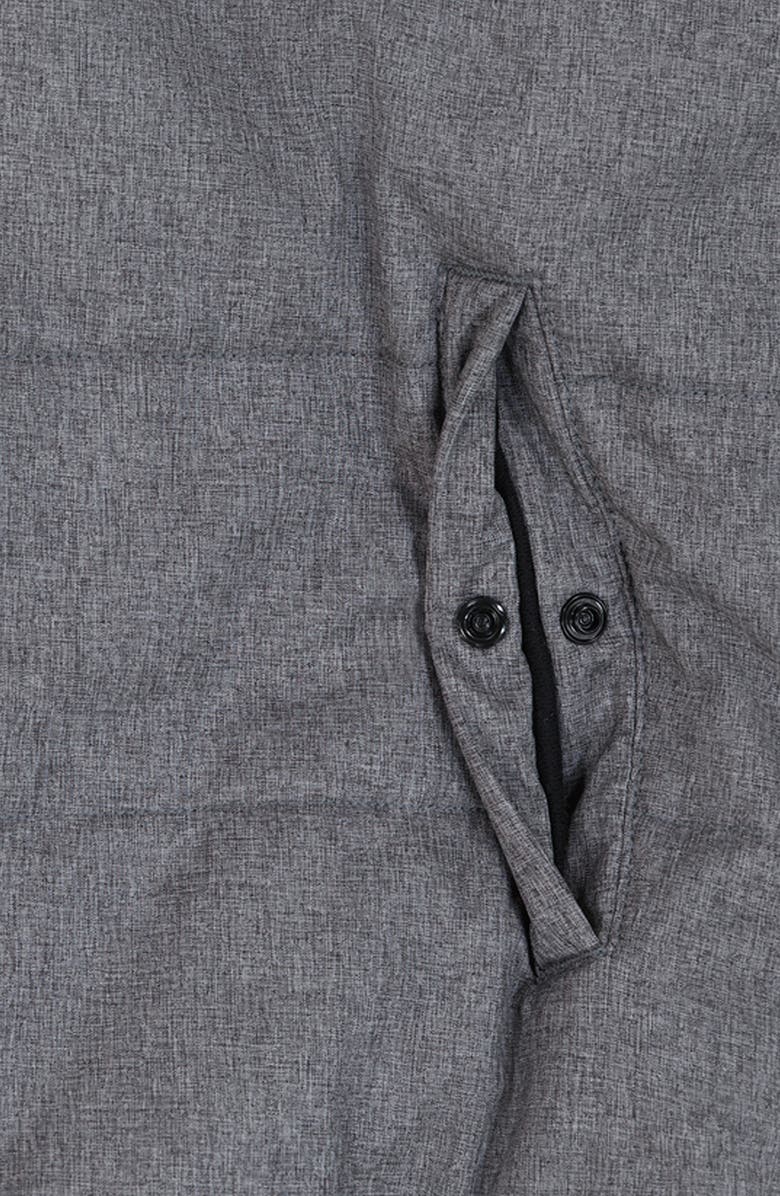 Under Armour Kids' 2Fer Water Resistant Hoodie Vest, Alternate, color, Pitch Gray Heather