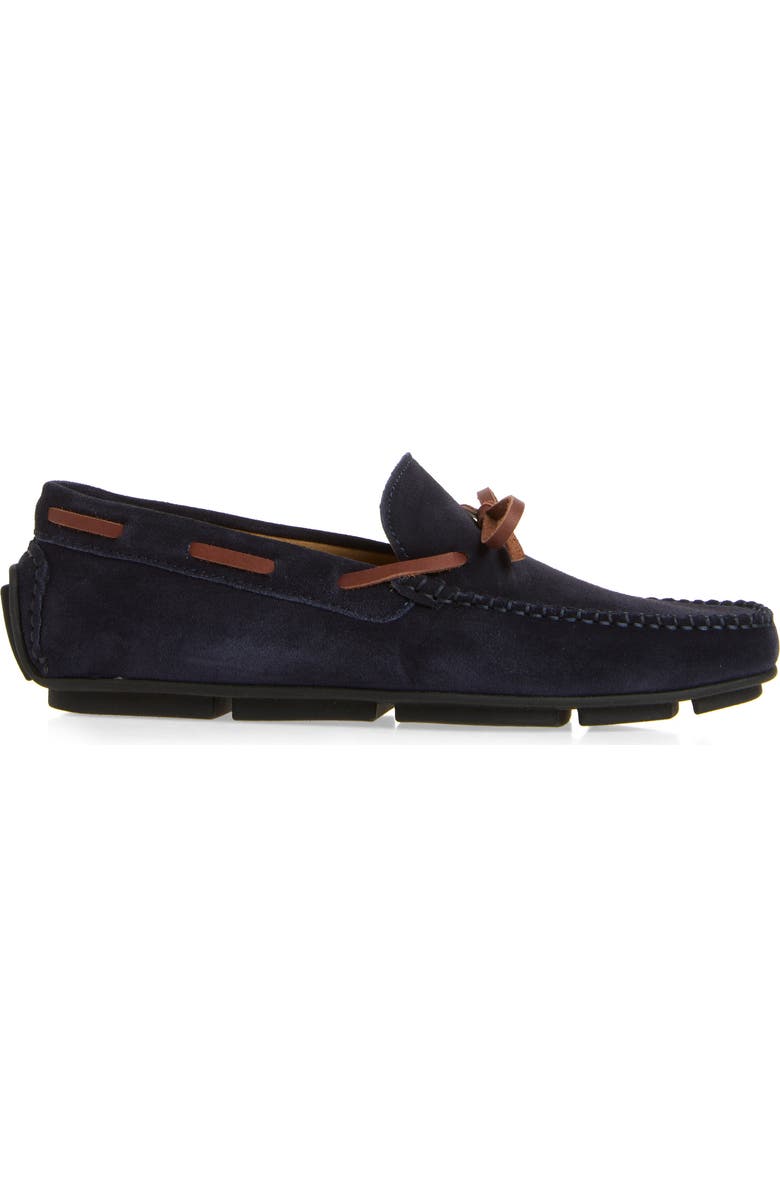 Bruno Magli Viaggio Driving Loafer, Alternate, color, Navy Suede