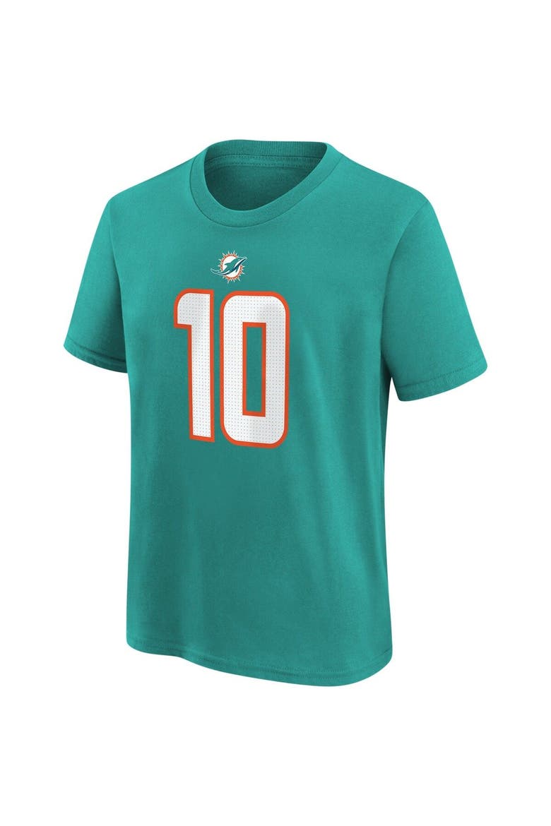 Youth Nike Tyreek Hill Aqua Miami Dolphins Player Name & Number T-Shirt, Alternate, color, Aqua
