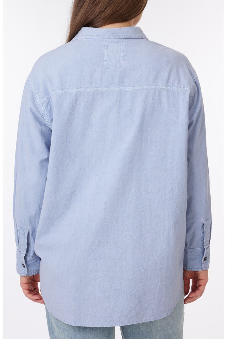 Alaina Sunwashed Relaxed Button-Up Shirt, Alternate, color, EVENTIDE