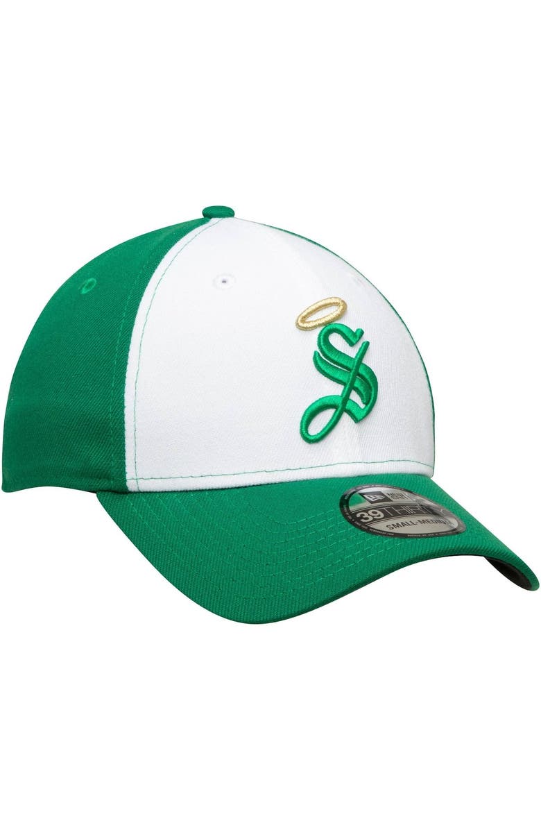 New Era Men's New Era White Santos Laguna International Club Basic 39THIRTY Flex Hat, Alternate, color, 